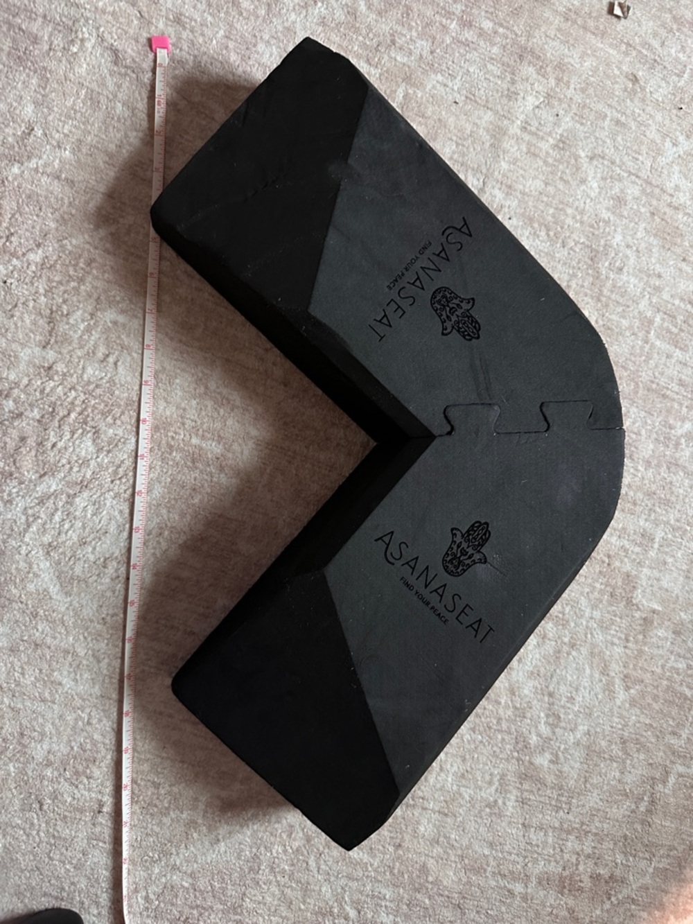 ASANASEAT Black Foldable Yoga Seat